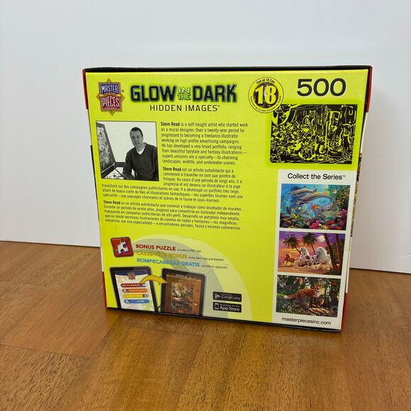 Glow in Dark Cat Pizzle Hidden Pictures Activity 500pc Watchful Eye Kitten NIB - Picture 4 of 8